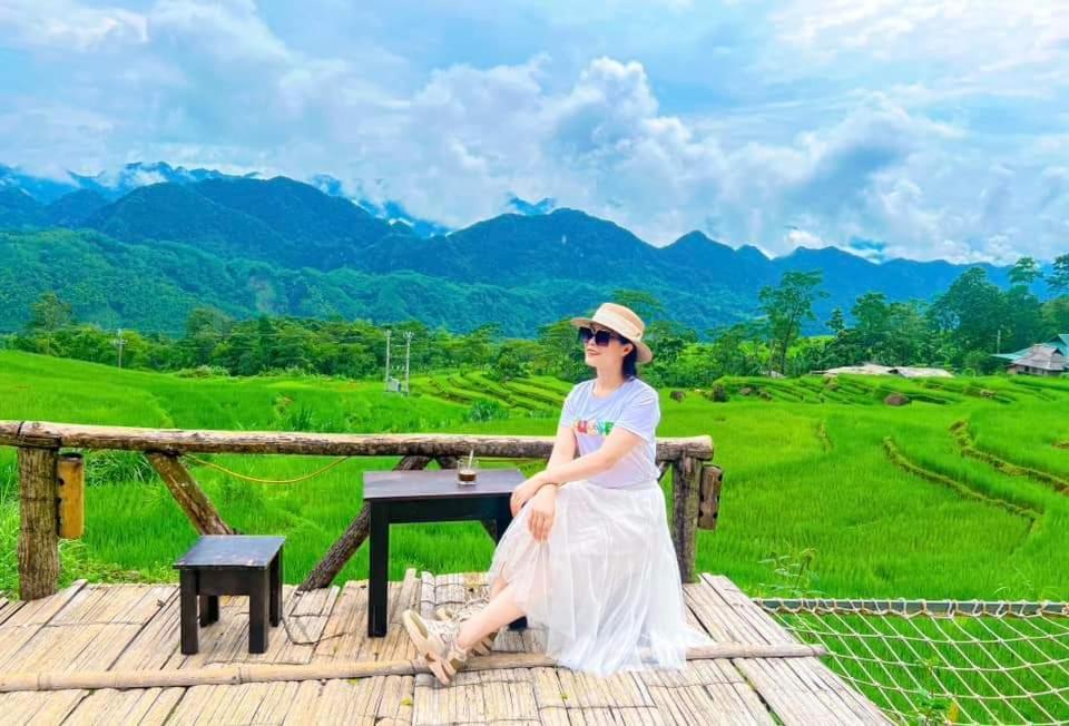 Pu Luong May Home & Cafe Lang Bang Kültér fotó